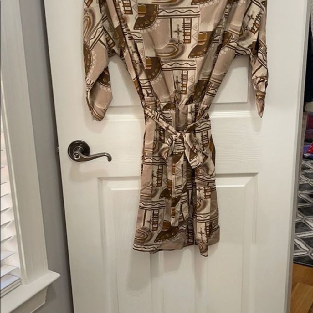 𝅺PEPPERMINT dress brown mini NWTS - Picture 2 of 9